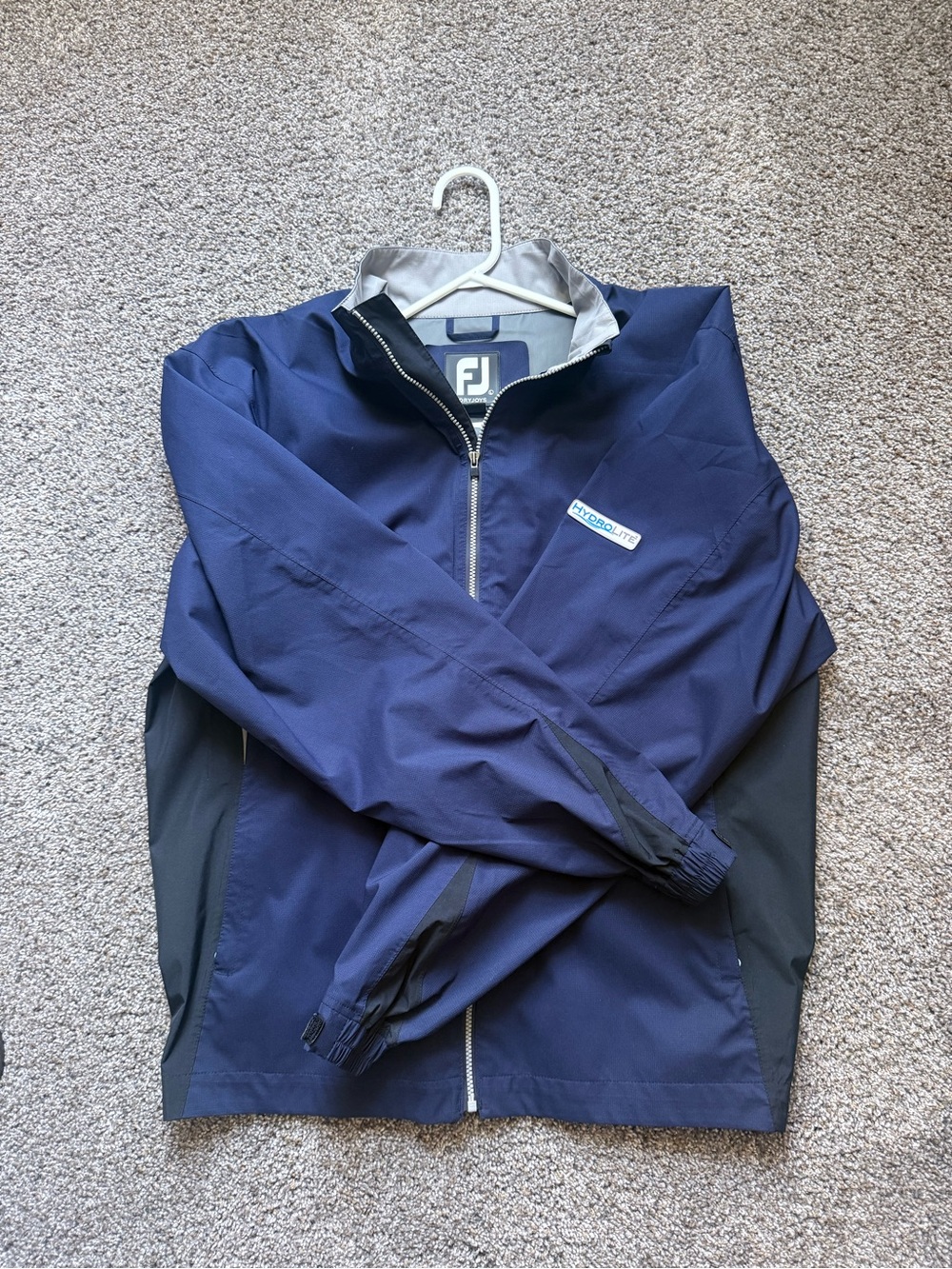 FootJoy Navy and Black HydroLite Rain Jacket